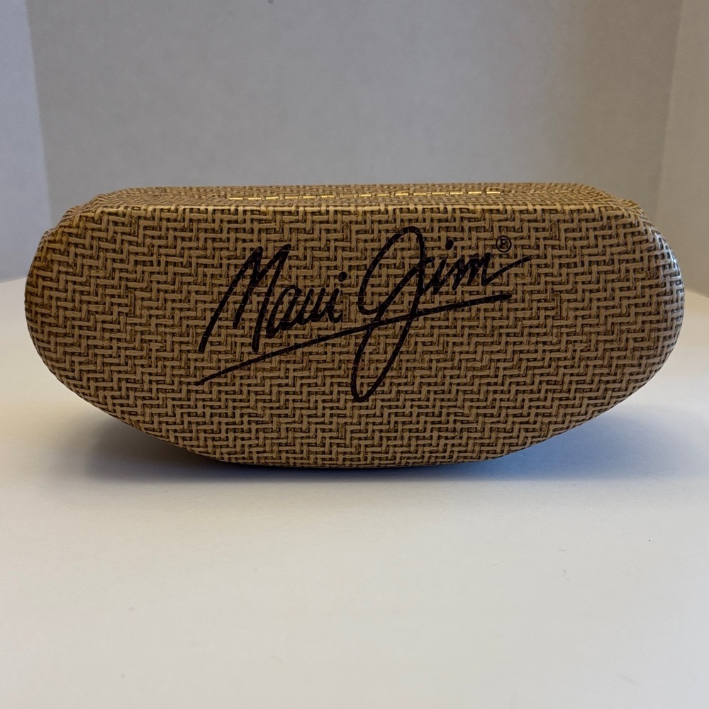 Maui Jim Woven Tan Sunglasses Case